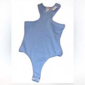 Madrag Blue Striped Bodysuit